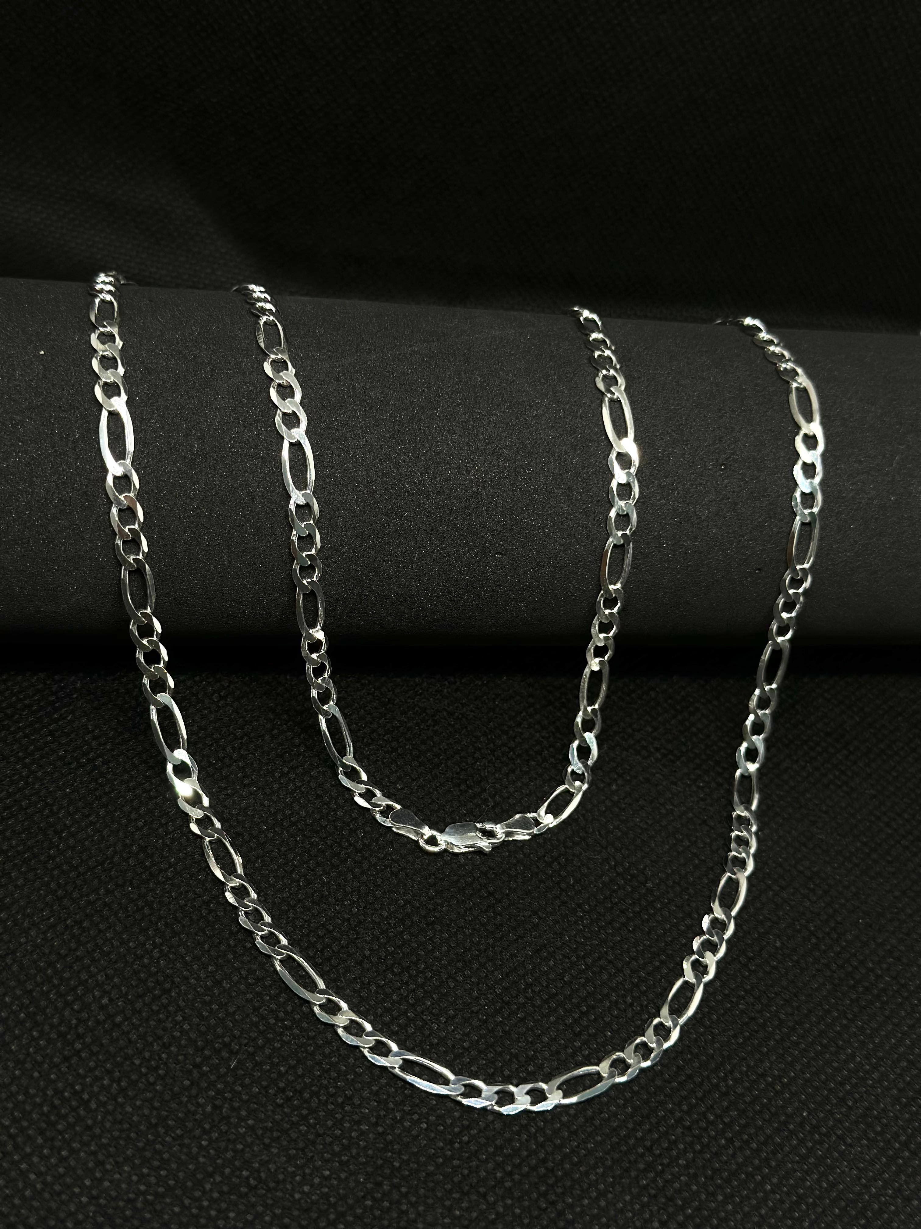 🔗 Corrente 3x1 4,5mm 70cm em Prata 925 Legítima | Masculina | Garantia Vitalícia