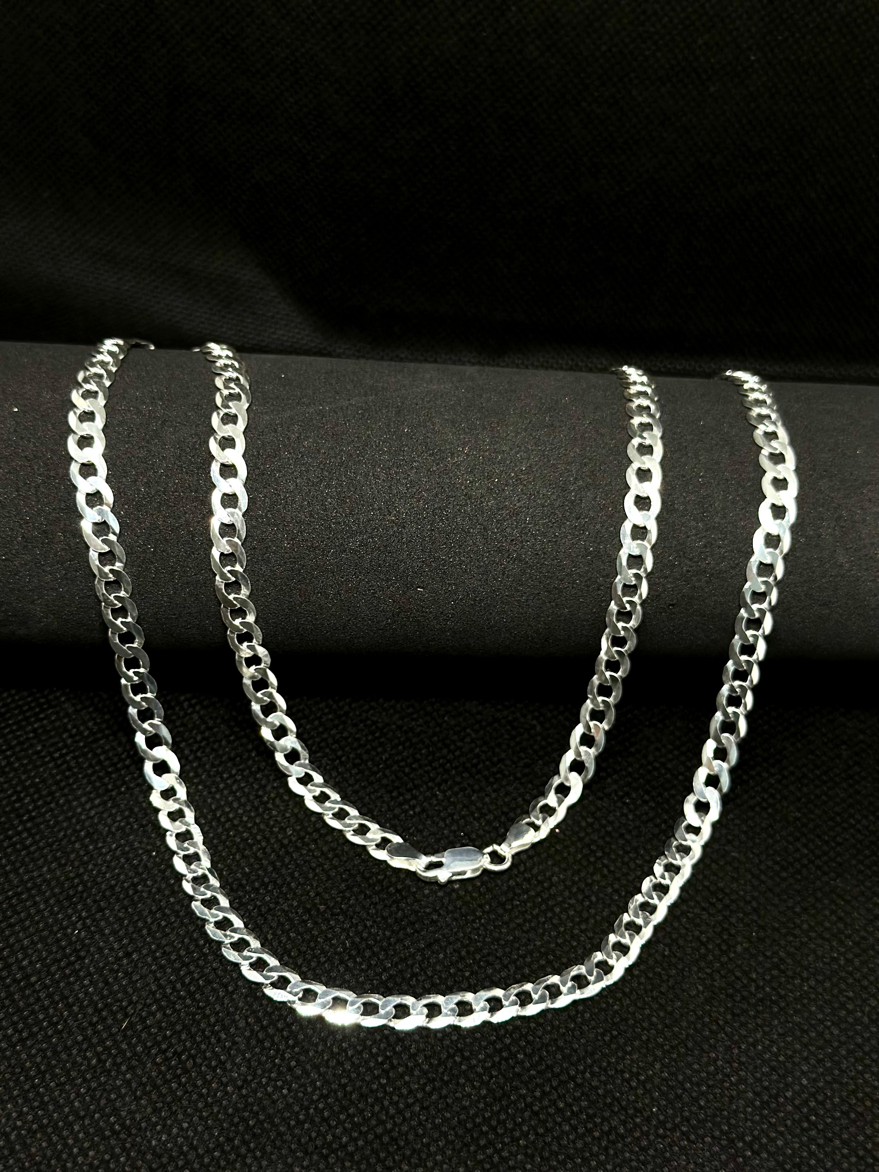 🔗 Corrente Grumet 5mm 70cm em Prata 925 Legítima | Masculina | Garantia Vitalícia