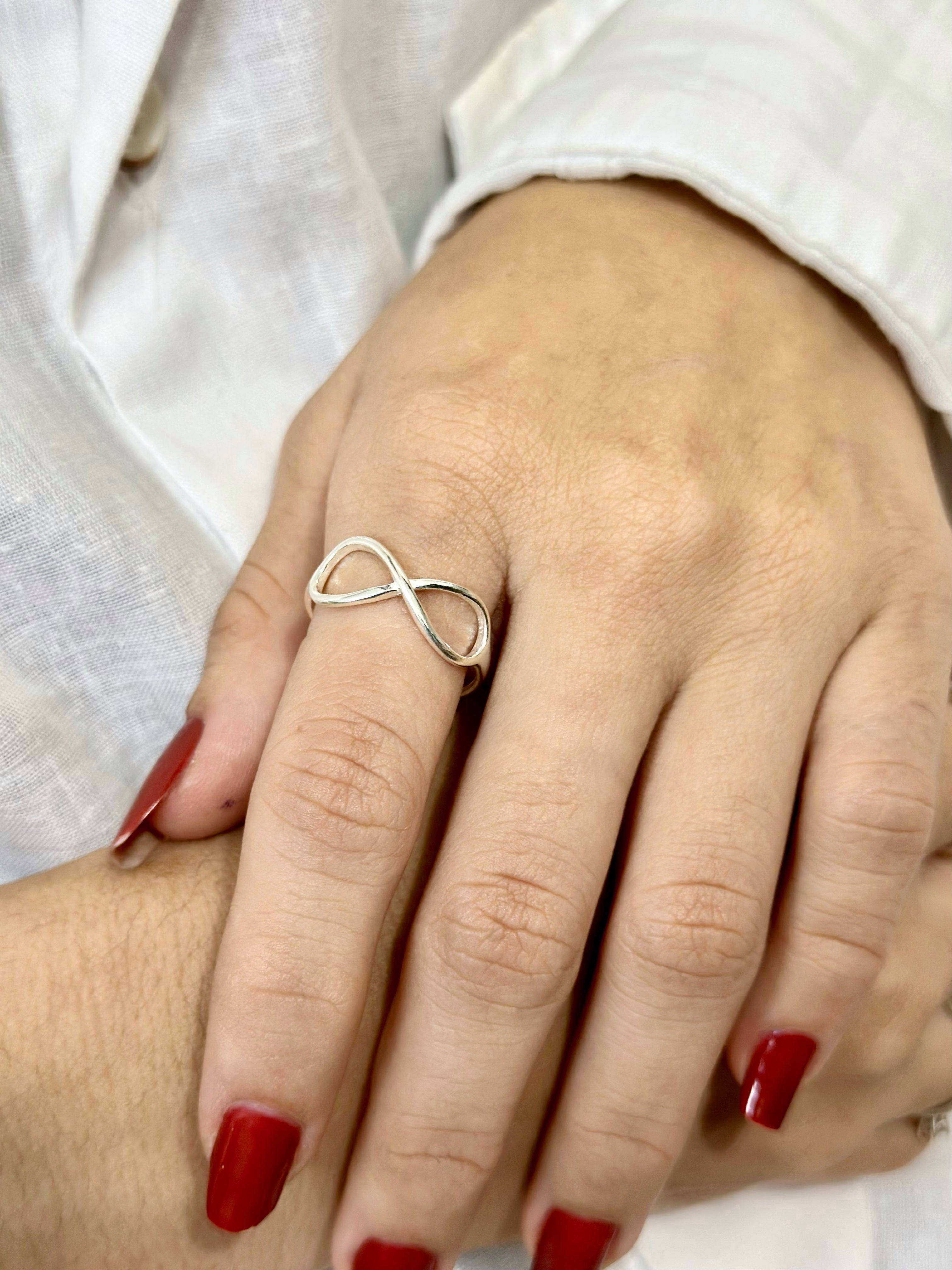 ♾️ Anel Infinito em Prata 925 Legítima | Feminino | Garantia Vitalícia