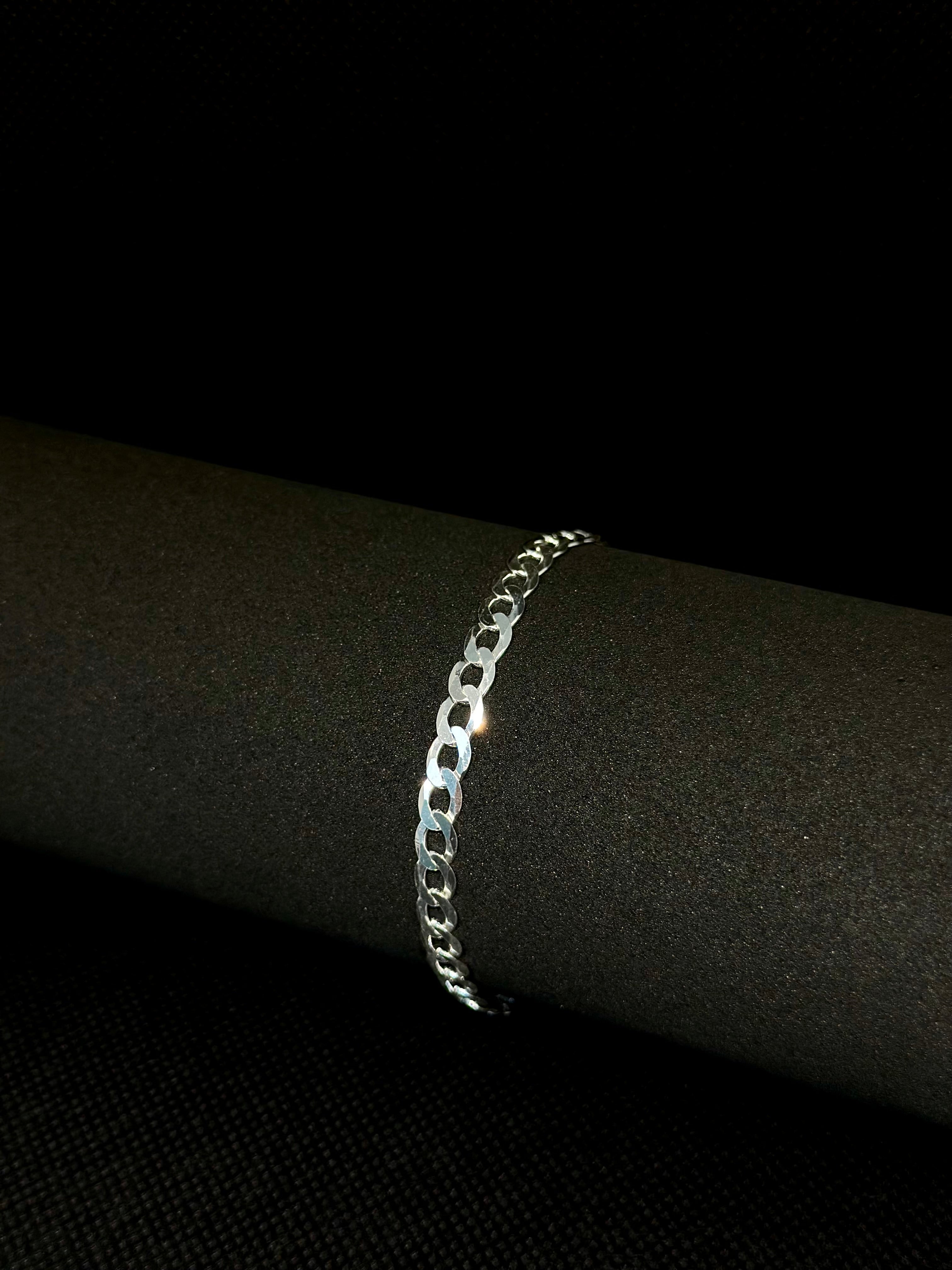 Pulseira Grumet  Prata 925 – 5mm 20cm | Masculina | Garantia Vitalícia