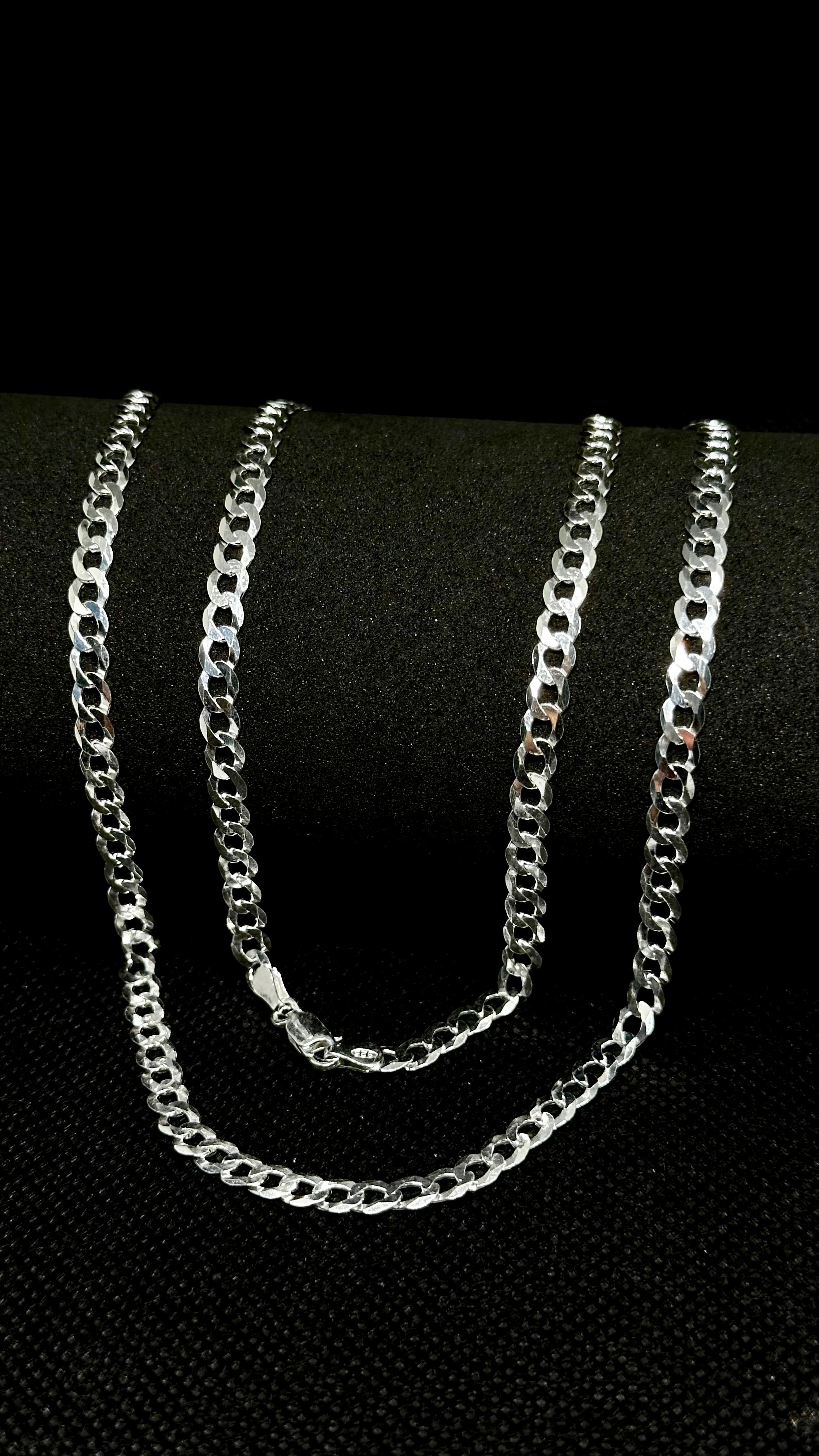 Corrente Grumet Prata 925 – 4,6mm 70cm | Masculina | Garantia Vitalícia