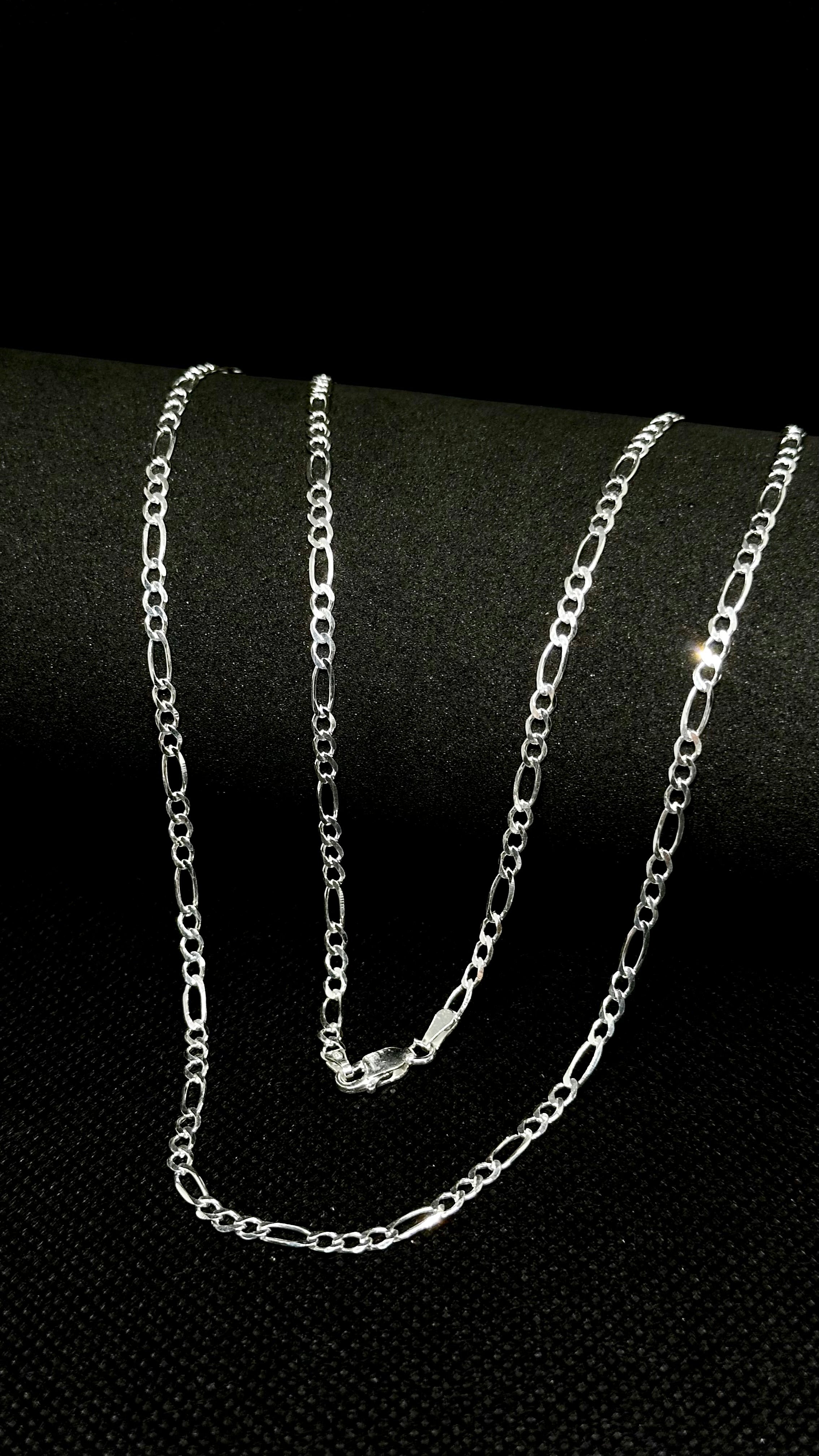 Corrente 3x1 Prata 925 – 3mm 60cm | Masculina | Garantia Vitalícia