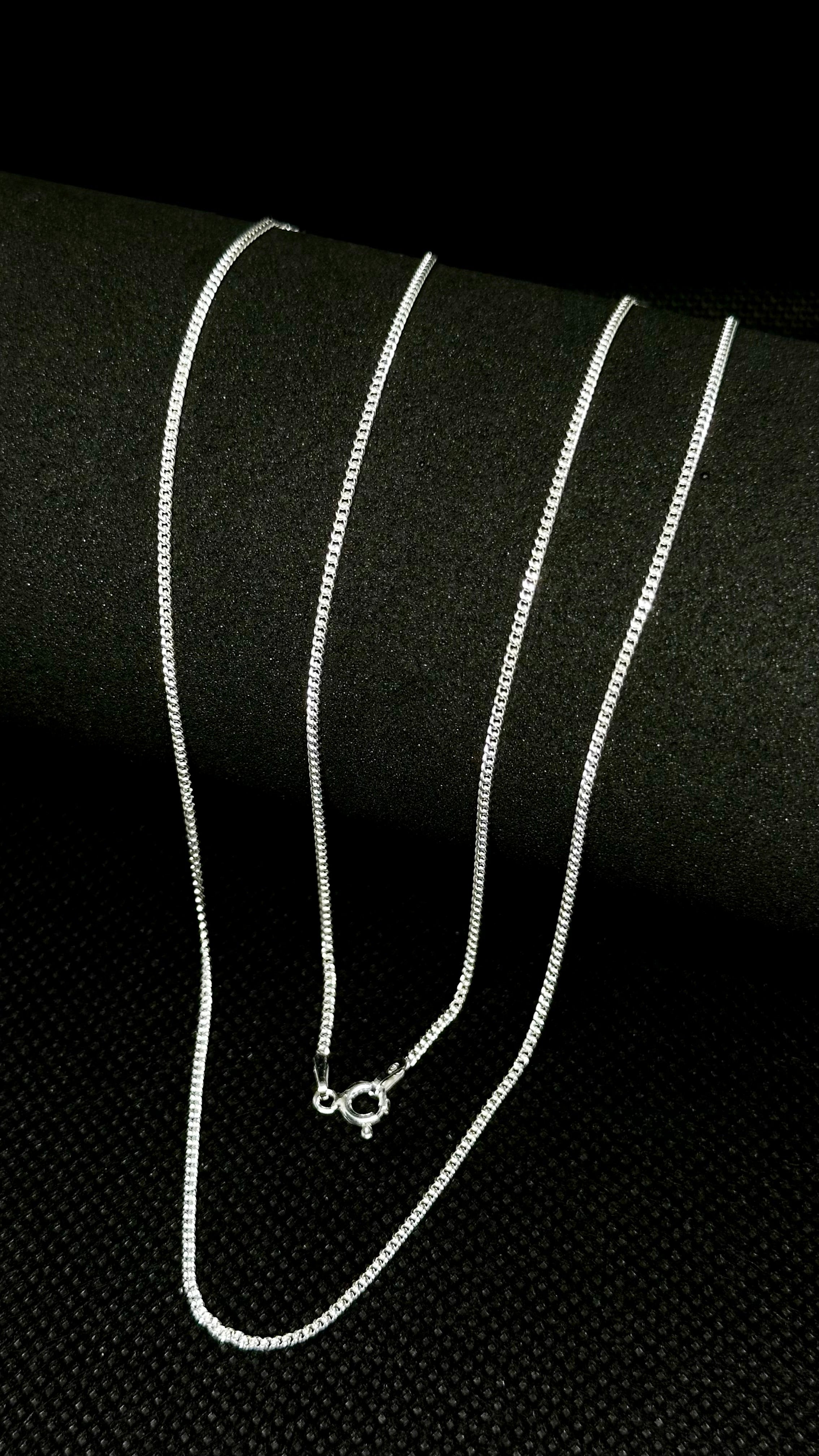 Corrente Grumet Prata 925 – 1,3mm 60cm | Masculina | Garantia Vitalícia