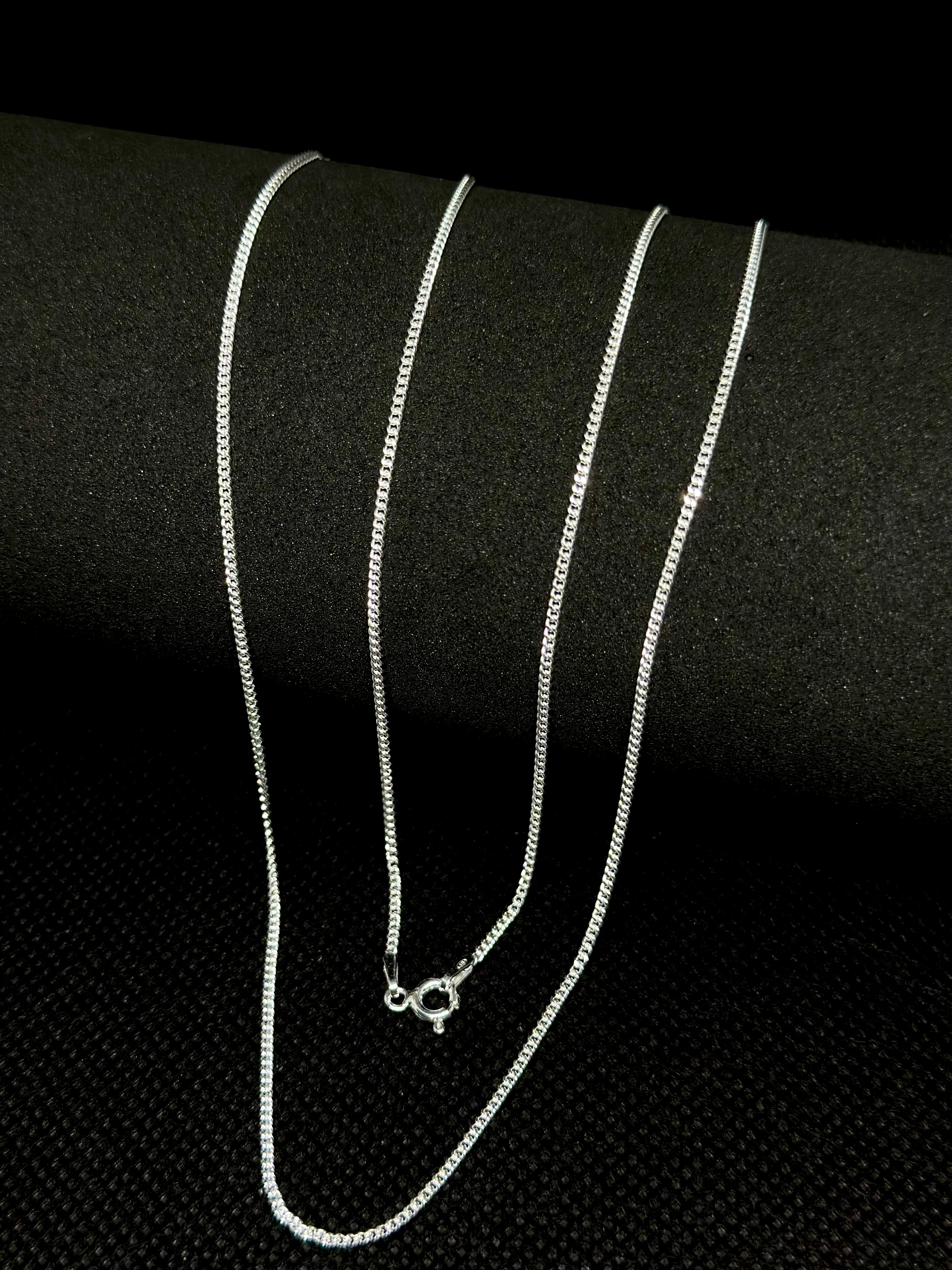 Corrente Grumet Prata 925 – 1,3mm 60cm | Masculina | Garantia Vitalícia