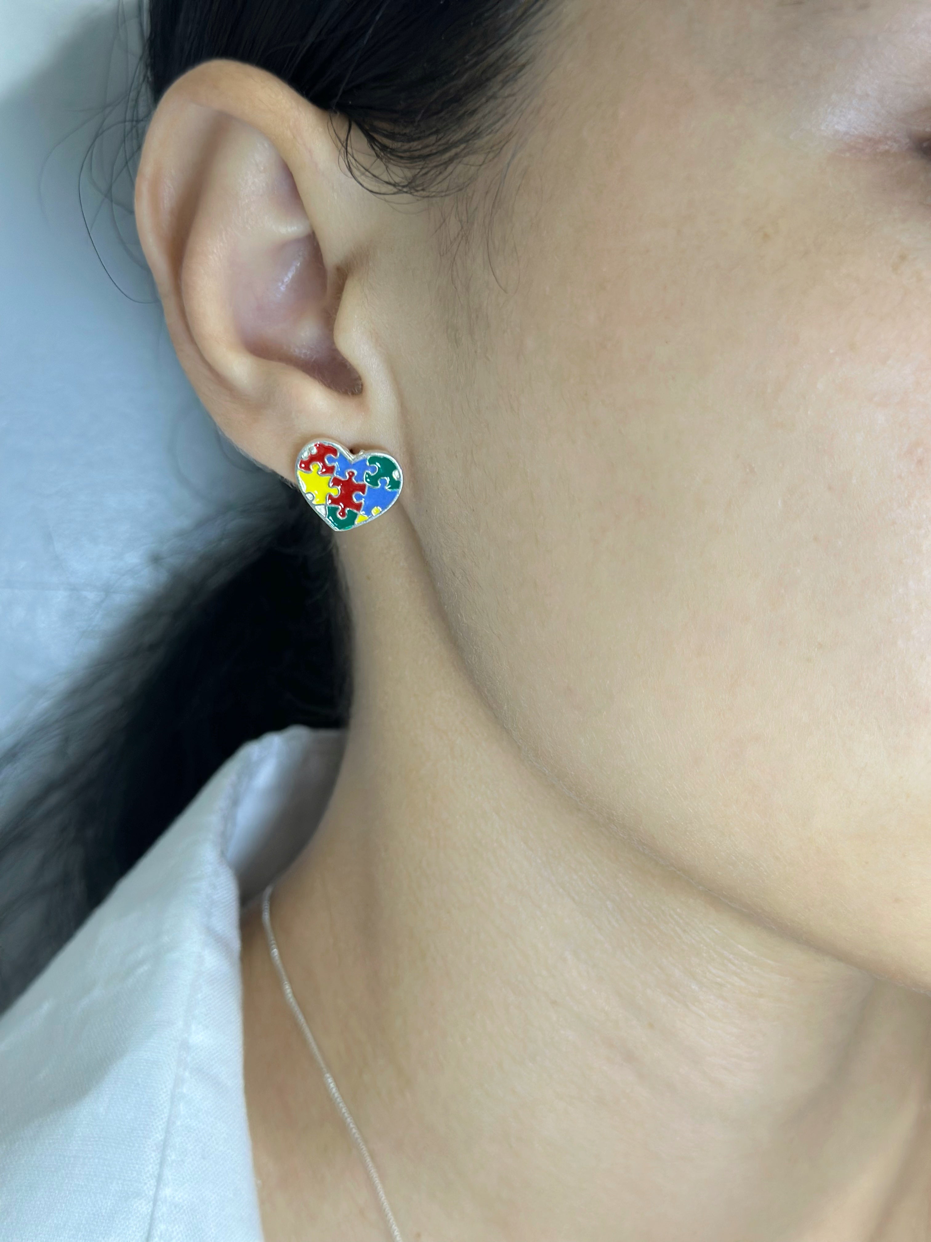 Conjunto Autismo Feminino em Prata 925 Legítima – Design Exclusivo com Garantia Vitalícia