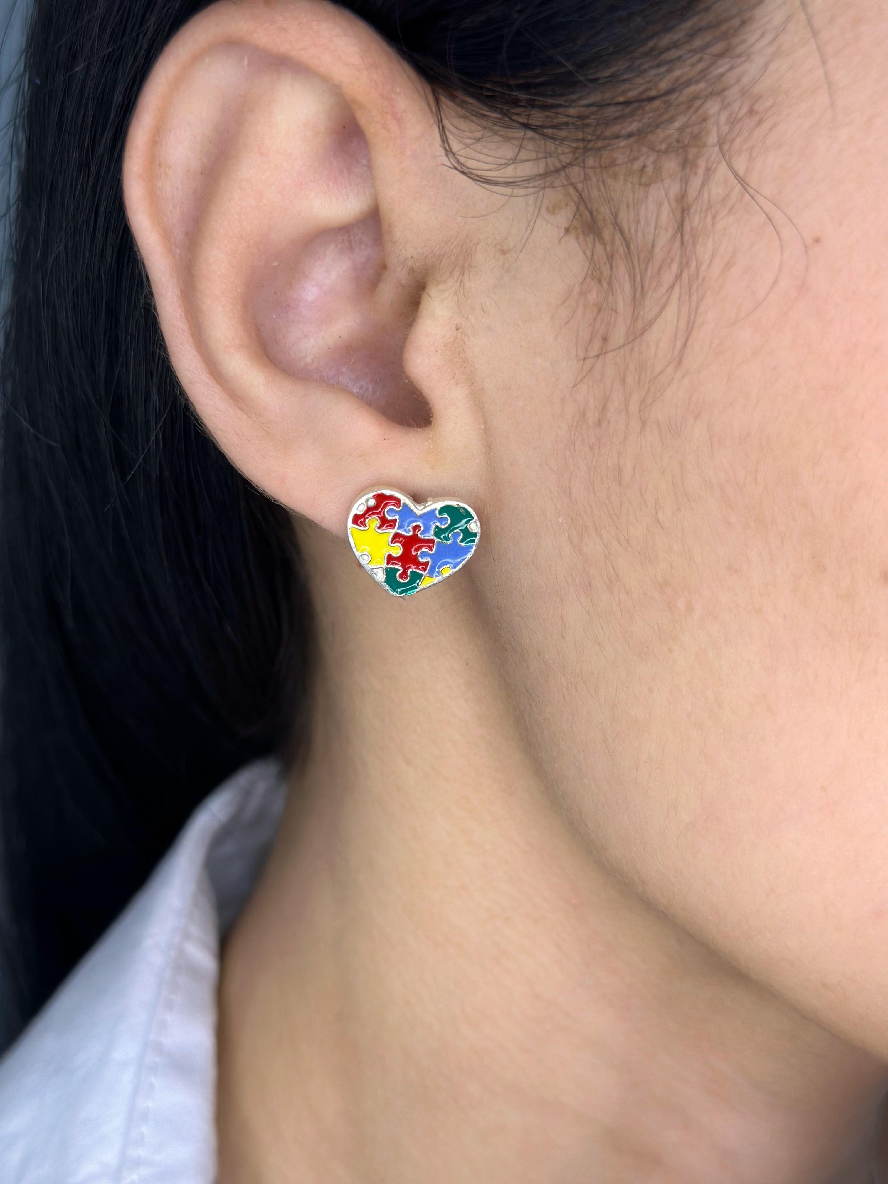 Conjunto Autismo Feminino em Prata 925 Legítima – Design Exclusivo com Garantia Vitalícia