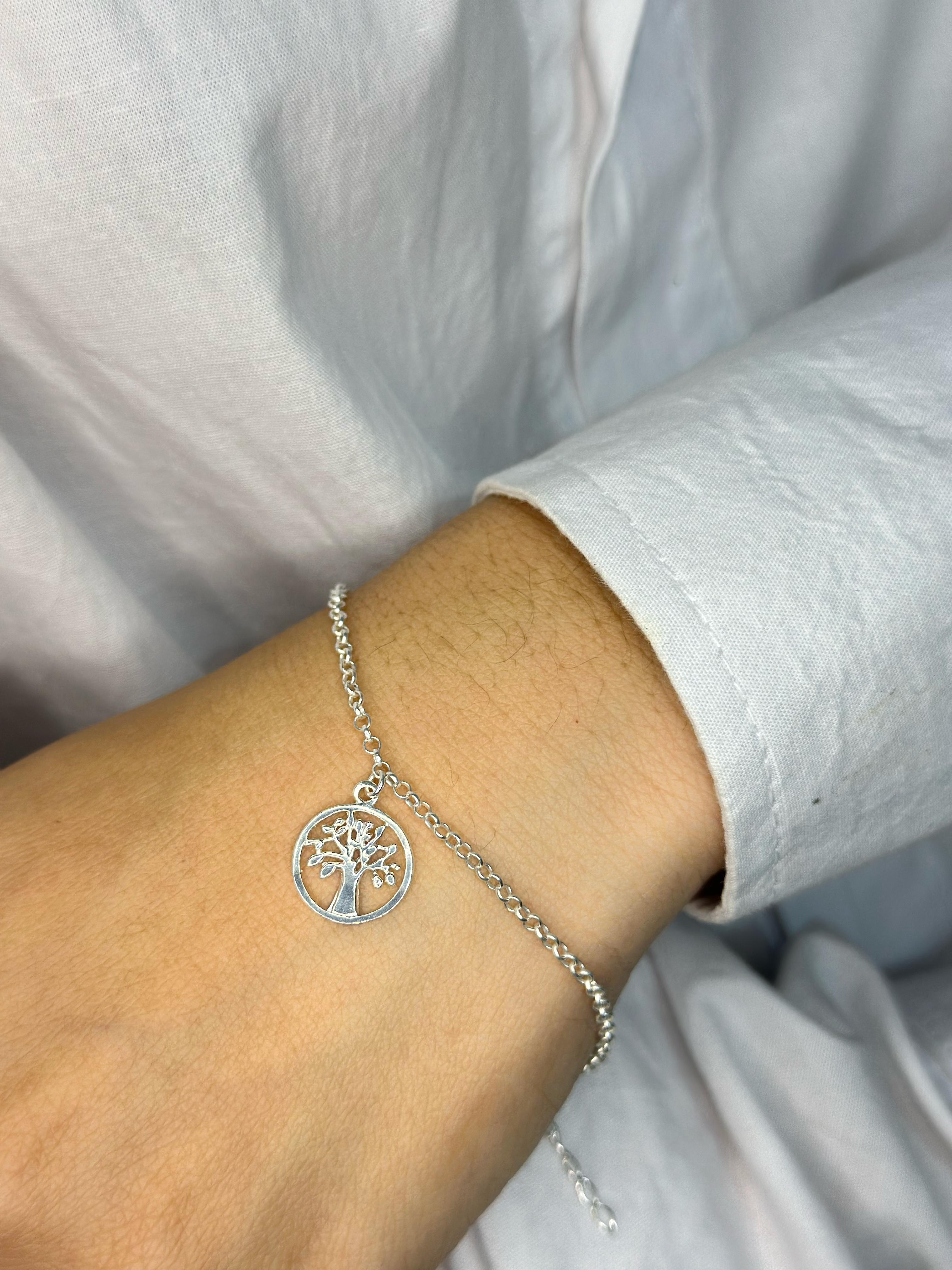 Pulseira Árvore da Vida Regulável Feminina em Prata 925 Legítima – Design Exclusivo com Garantia Vitalícia