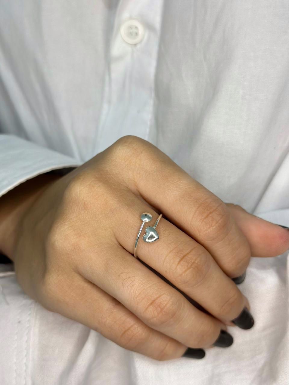 Anel Regulável Feminino em Prata 925 Legítima – Design Exclusivo com Garantia Vitalícia