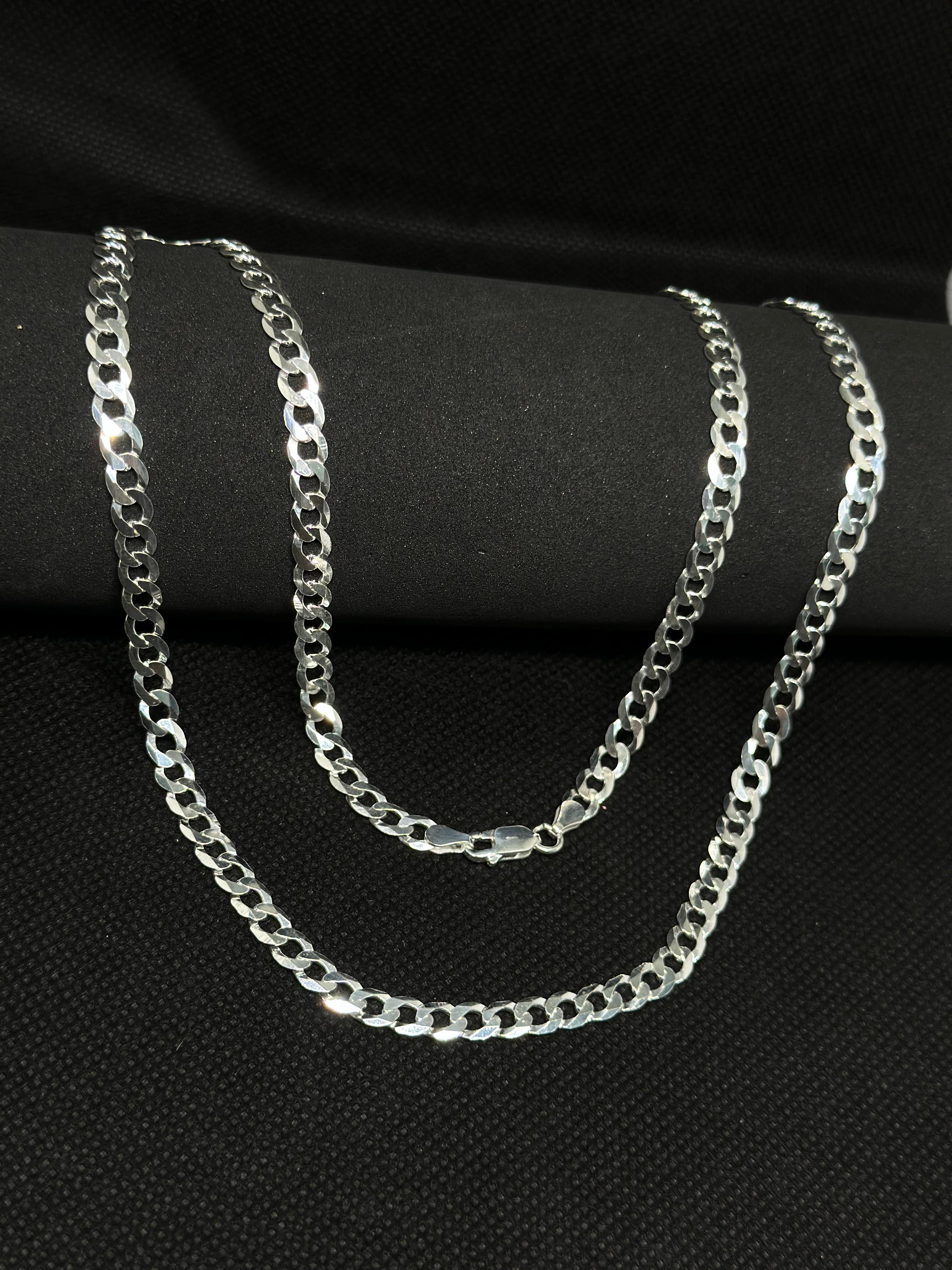 🔗 Corrente Grumet 5mm 70cm em Prata 925 Legítima | Masculina | Garantia Vitalícia