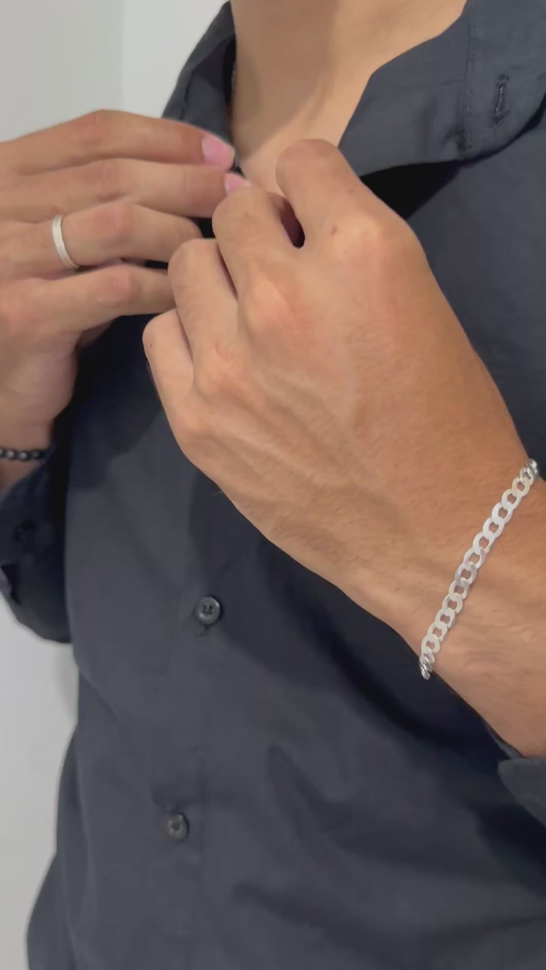 Pulseira Grumet  Prata 925 – 5mm 20cm | Masculina | Garantia Vitalícia