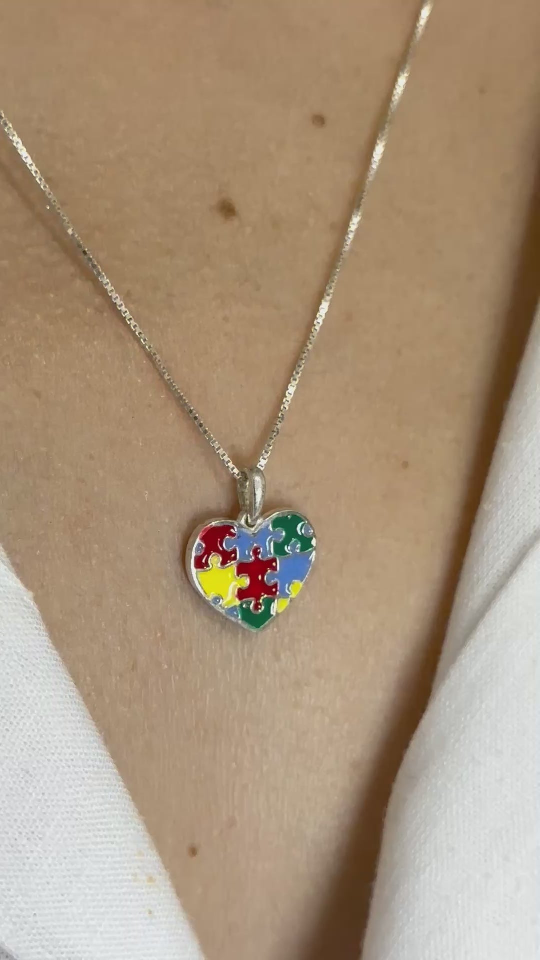 Conjunto Autismo Feminino em Prata 925 Legítima – Design Exclusivo com Garantia Vitalícia